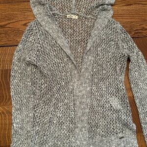 Hollister Gray Open-Knit Women's Cardigan
